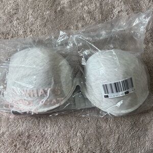 VICTORIA'S SECRET PINK Super Push-Up Bra VS Light Grey Glitter 40D